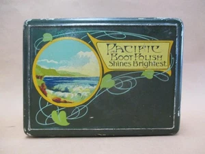 Pacific, Boot Polish tin, 'Shines Brightest', original, antique - Bild 1 von 11