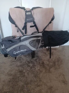 TZ GOLF - TaylorMade Black Grey TM TK 6 Way Divider, 7 Pocket Stand Golf Bag - Picture 1 of 8