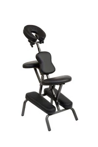 CHAISE DE MASSAGE PLIANTE ET PORTABLE COULEUR NOIRE + SAC DE TRANSPORT - Picture 1 of 6