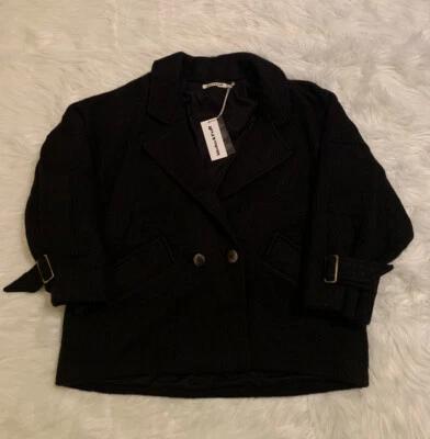 Misha & Puff New Adult Market Coat Jacket Alpaca Licorice Black XS Small - Image 1 of 4