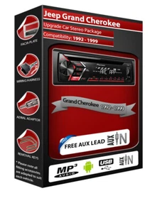 Jeep Grand Cheorkee Autoradio, Pioneer Lettore CD Radio Forti Anteriore USB Aux - Foto 1 di 5