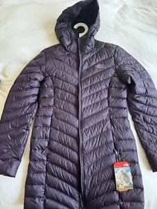 NWT The North Face Women’s Trevail hood Parka Winter Down Jacket Purple Small S - Picture 1 of 11