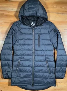 Moose Knuckles Kluane Slate Gray Quilted Hooded Full Zip Light Puffer Jacket S - Picture 1 of 23