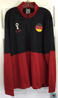 Copa Mundial de la FIFA Alemania Selección Nacional Chaqueta de Pista Hombre’s 2XL 1/4 Cremallera Sudadera Foto 1 de 4