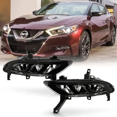 For 2016-2018 Nissan Maxima Bumper Fog Lights Driving Lamps w/Switch & Bulbs Set - Image 1 of 4