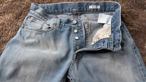 Our Legacy Hombre Jeans Vintage 1980-81 Talla 30x34 Ribete Cuero Trenzado - Imagen 1 de 12