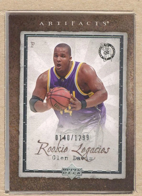 Glen Davis 133 2007-08 Upper Deck Artifacts Rookie Legacies 0140/1299 - Image 1 of 2