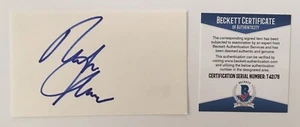 Tarjeta Rafer Johnson Autografiada 3x5 Firmada Oro Olímpico BAS Beckett - Imagen 1 de 1