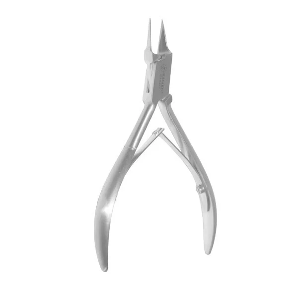 MASAKO INSTRUMENTE Eckenzange Nagelzange extrem spitz schlank Fußpflege Zange Nägel Edelstahl 13 cm