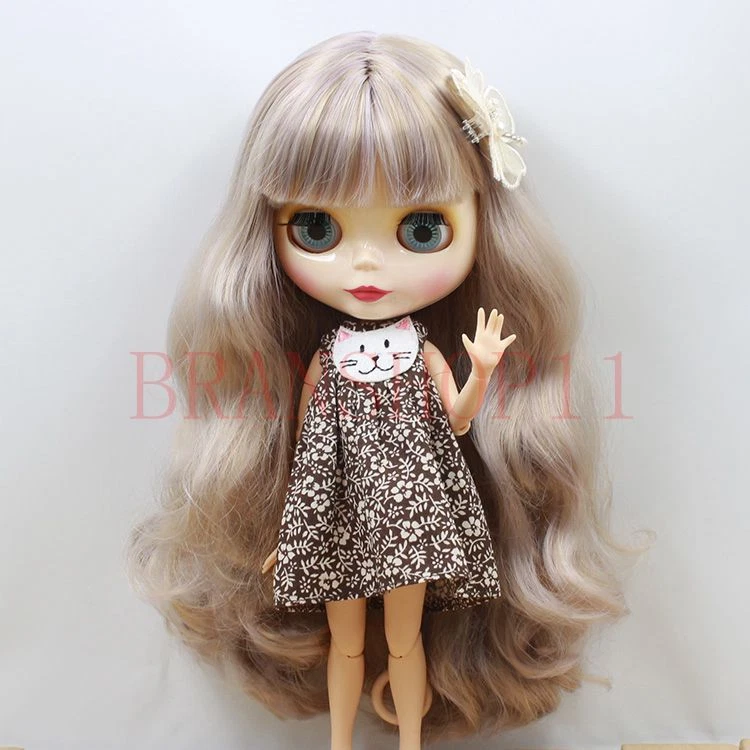 Muñeca Neo Blythe 12" Desnuda Zona Especial Cuerpo Articulado Largo Bang Mixto Cabello Rubio Foto 1 de 4