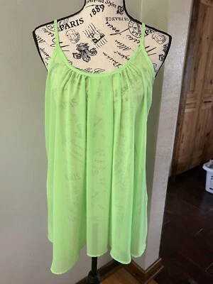 Francesca’s Solid Sheer tank top Medium NWT - Image 1 of 3