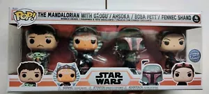 Lot De 4 Funko Pop Star Wars - Mandalorian Pack 4 Neuf Ahsoka Grogu Boba Fennec - Imagen 1 de 5