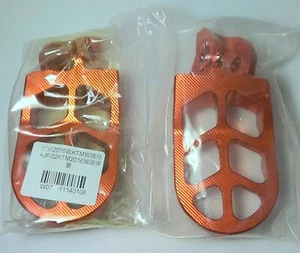 CNC MX Foot Peg Pedal TC FC TE FE TX Orange - Bild 1 von 4