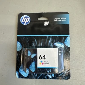 HP 64 Tri-color Ink Cartridge Exp 03/2023 Sealed - Picture 1 of 2