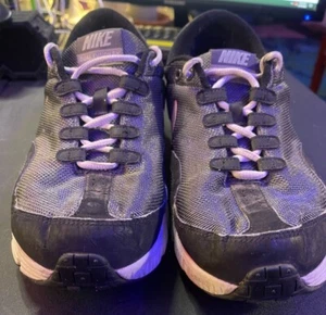 Nike Dual Fusion RN 386499-001 Men's Sz 11 Black Silver Gray Waffle Sole  - Picture 1 of 8