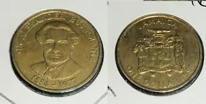 RFM 81246 World Coins Jamaica 1991 1 Dollar XF Condition - Picture 1 of 1