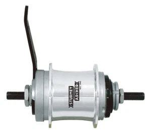 Sturmey Archer 36h Silver RX-RD3 3-Sp Hub with 70mm Drum Brake - Picture 1 of 1