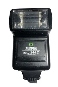 🔥 SUNPAK Thyristor auto 244D Camera Flash attachment 🔥 Untested / Parts Only - Picture 1 of 8