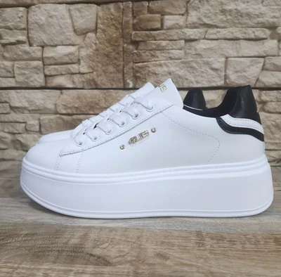 4US PACIOTTI SNEAKERS DONNA BIANCHE STRINGATE PLATFORM 4BX102 INVERNO 2025 2026 - Immagine 1 di 4