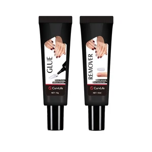 Curvlife Newly Upgraded Quick Drying 10g Semi Solid Nail Glue with 10ml... - Picture 1 of 6