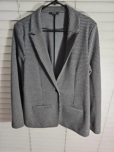 Not Your Daughter's Jeans NYDJ Jacke Long Line Blazer schwarz weiß Muster LARGE - Bild 1 von 8
