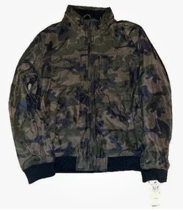 Camouflage Bomber Jacket Brand New Mens L Dockers - Picture 1 of 5