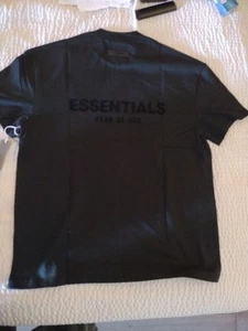 Fear of God Essentials Stretch Limo Schwarz Kurzarm T-Shirt Gr. M - Bild 1 von 10