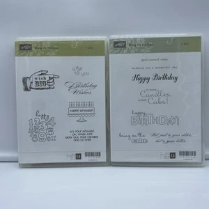 Stampin' Up! Bring On The Cake 13 Piece Stamp Set. Well Used Happy Birthday - Picture 1 of 21