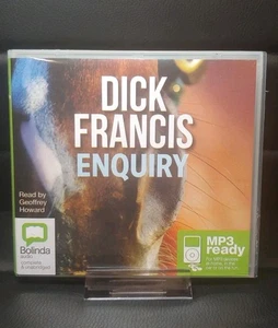 Enquiry - Dick Francis - Unabridged Audiobook - MP3 CD Read By Geoffrey Howard - Picture 1 of 4