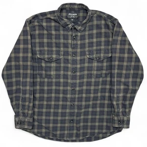 Camisa Filson Ligera Guía de Alaska Para Hombres XL Franela a Cuadros Manga Larga Trabajo - Imagen 1 de 5