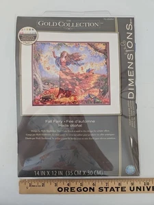 Dimensions FALL FAIRY Gold Collection Kit punto croce contato 16 ct nuovo con scatola RCS - Foto 1 di 5