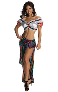 MEXICAN SERAPE SEXY ADULT WOMENS FANCY DRESS COSTUME - Picture 1 of 2