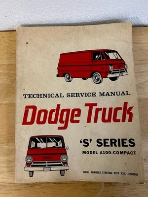 Dodge A100 Compact S Series 1964 manual de taller reparación técnica Foto 1 de 4