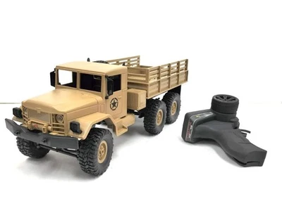 WPL military truck radio control 1 16 6 wheel crawler type B16 yellow Japan ssd - Image 1 of 4