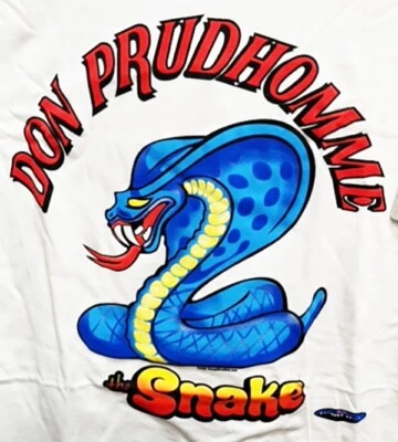 CAMISETA VRHTF NHRA "COOL VINTAGE "DON THE SNAKE PRUDHOMME LOGO" TALLA GRANDE BLANCA Foto 1 de 4