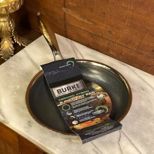 David Burke Stainless Ceramic Hybrid Geo Clad 8" Tri-Ply Fry Pan Skillet ~ New - Picture 1 of 9