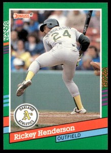 1991 Donruss 648 Rickey Henderson   Oakland Athletics  Baseball Card