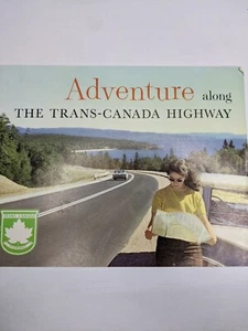 Folleto de aventura en carretera Transcanada 1962 oficina oficial de viajes de colección 8H - Imagen 1 de 10