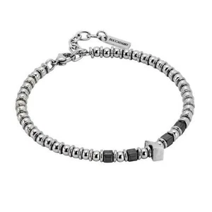 Bracciale da Uomo BOCCADAMO MAN ABR515B in Acciaio con Cubi Ematite Grigio - Foto 1 di 2