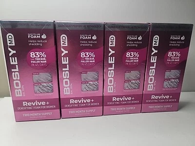 Lot Of 4~Bosley MD WOMEN'S REVIVE+Densifying Foam Treatment~each Box 2 Mo Supply - Image 1 of 4