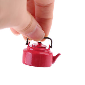 1/12 Dollhouse Miniature Accessories Japanese enamel kettle Simulation Furnit BH