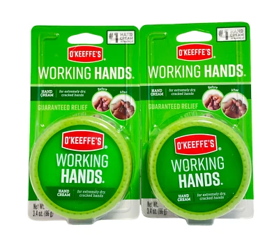 Manos de trabajo O'Keeffe para manos extremadamente secas y agrietadas 3,4 oz./96 g (LOTE DE 2) Foto 1 de 2