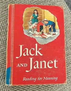 1957 Book - Jack and Janet - Reading for Meaning - Pub. by Houghton Mifflin Co. - Picture 1 of 11