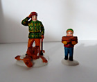 Dept. 56 Heritage Village Collection "Wood Cutter and Son" Set of 2 #5986-2