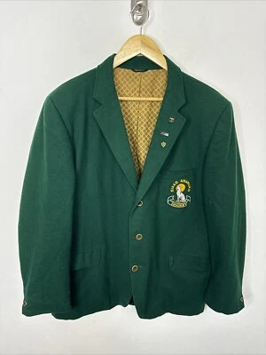 Blazer de hockey verde vintage SIAAS Amaruks para hombre 46 parche Preppy verde Foto 1 de 4