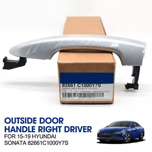 For 2015-2019 Hyundai Sonata Outside Door Handle Right DRIVER 82661C1000Y7S - Picture 1 of 11