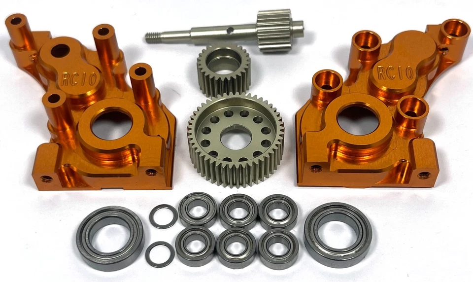 CNC Alu Steallth Case &Gears For Team Associated RC10 Worlds Car -Top Shaft 6571 - Image 1 of 1