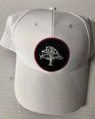 Chapéu de golfe design árvore malha traseira branco - Imagem 1 de 4