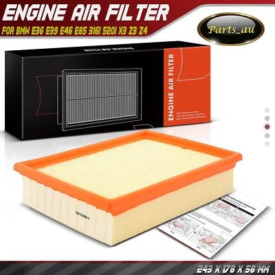 1x Engine Air Filter for BMW E36 E39 E46 E83 E85 316i 318i 320i 325i 520i X3 Z3 - image 1 of 4