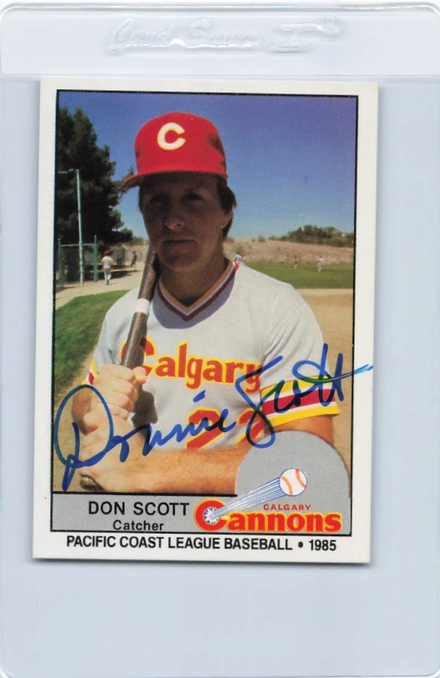 1985 Cramer #81 Don Scott Calgary Cannons Signed Auto *J5976 - Image 1 of 2